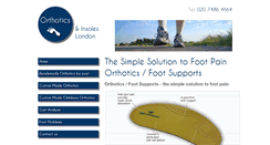 Desktop Screenshot of orthoticsandinsoles.com